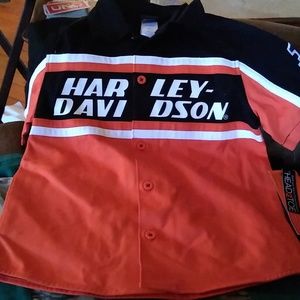 Harley Davidson boys collar shirt
